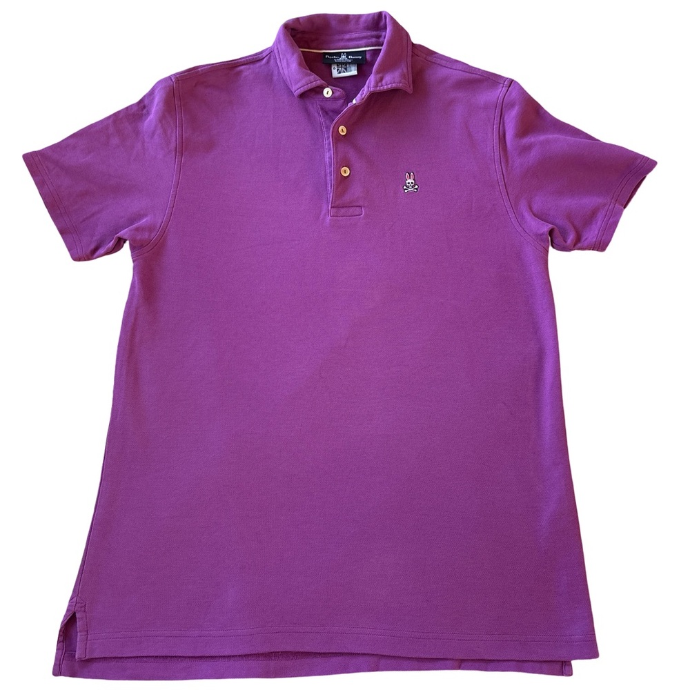 Psycho Bunny Rich Violet Polo Golf Shirt 6/Large